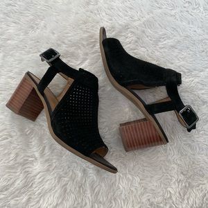 Franco Sarto Harlet 2 Black Sandal Heels